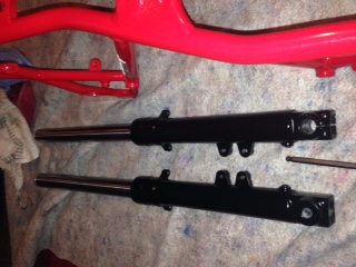 Forks with New Stanchions, Seals & Oil.jpg