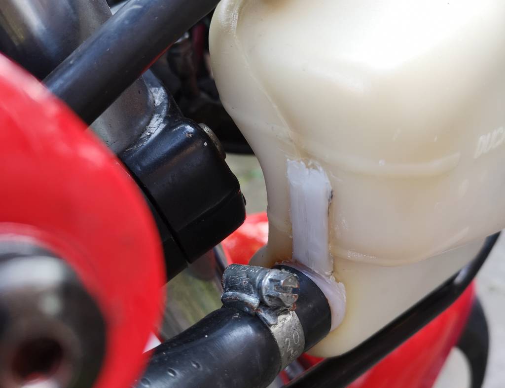 Repaired water tank