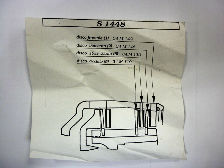 cross section drawing clutch plate position 750/906